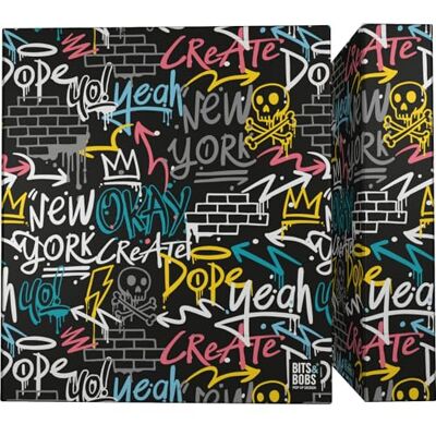 Grafoplás A4-arkivmapp 4 blandade ringar 40 mm Wall Bits & Bobs Pop Up Desing Perfekt skolmaterial Styva kartonglock FSC-certifierad Grafoplás A4-arkivmapp 4 blandade ringar 40 mm Wall Bits & Bobs Pop Up Desing Perfekt skolmaterial Styva kartonglock FSC-certifierad