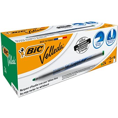 BIC Velleda 1721 whiteboard kula spets markör (låda med 24) – grön BIC Velleda 1721 whiteboard kula spets markör (låda med 24) – grön
