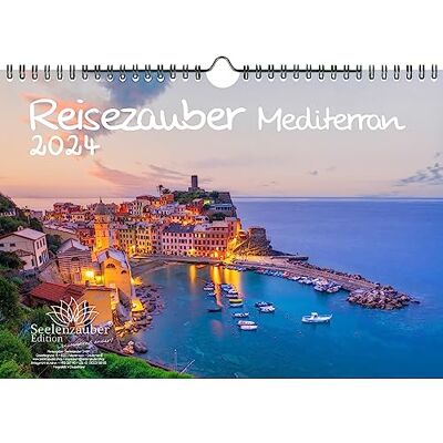 Seelenzauber Resemagi medelhavet DIN A4-kalender för 2024 semester resor medelhavet stad och land – sjömagi Seelenzauber Resemagi medelhavet DIN A4-kalender för 2024 semester resor medelhavet stad och land – sjömagi