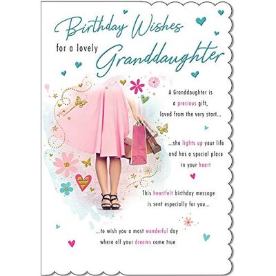 Piccadilly Greetings Traditionellt födelsedagskort barnbarn – 9 x 6 tum – Piccadilly Greetings Traditionellt födelsedagskort barnbarn – 9 x 6 tum –