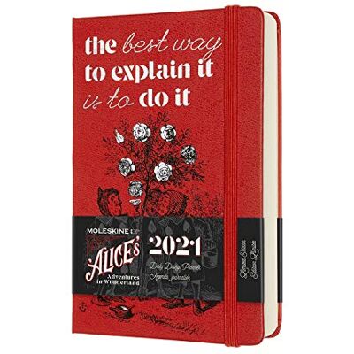 Moleskine 12 MND Agenda 2021 LE Planner Alice In Wonderland Dagelijks Pocket (9x14 cm) Cards Moleskine 12 MND Agenda 2021 LE Planner Alice In Wonderland Dagelijks Pocket (9x14 cm) Cards