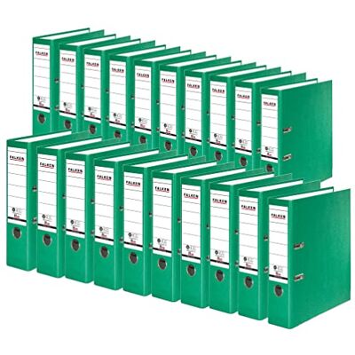 FALKEN Original 20-pack Recycolor miljömapp Eco. Tillverkat i Tyskland. Färgat pappersöverdrag utanför 8 cm bred DIN A4 grön ringpärm mapp brevmapp CO2-neutral blå ängel FALKEN Original 20-pack Recycolor miljömapp Eco. Tillverkat i Tyskland. Färgat pappersöverdrag utanför 8 cm bred DIN A4 grön ringpärm mapp brevmapp CO2-neutral blå ängel