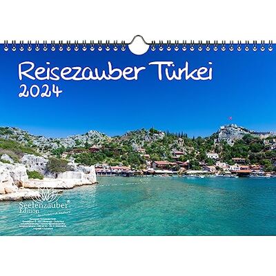 Seelenzauber Resemagi Turkiet DIN A4-kalender för 2024 Ankara Istanbul Side semester strand hav – sjömagi Seelenzauber Resemagi Turkiet DIN A4-kalender för 2024 Ankara Istanbul Side semester strand hav – sjömagi