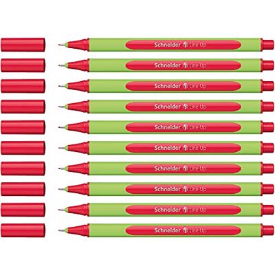 Schneider skrivutrustning Fineliner Line-Up, 0,4 mm, romantic-red, 10-pack Schneider skrivutrustning Fineliner Line-Up, 0,4 mm, romantic-red, 10-pack