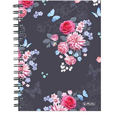 herlitz 50021413 Spiralboutiquebok A5 Ladylike Flowers, 100 ark rutig, 1 st herlitz 50021413 Spiralboutiquebok A5 Ladylike Flowers, 100 ark rutig, 1 st