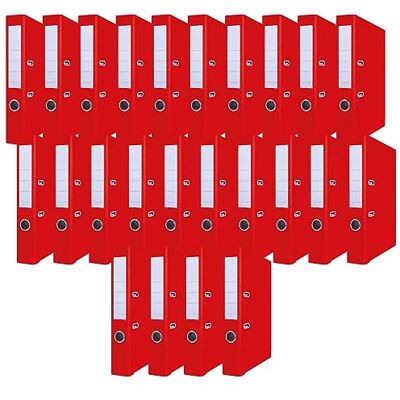 OFFICER PRODUCTS A4-mapp Pärm/Dokumentmappar/Set om 24/50 mm Ryggbredd/5 cm/Röd/Ringpärm/Tålig/PP-plastomslag/Låsmekanism/Dokumentorganisation/Använd Hemma Eller På Kontoret OFFICER PRODUCTS A4-mapp Pärm/Dokumentmappar/Set om 24/50 mm Ryggbredd/5 cm/Röd/Ringpärm/Tålig/PP-plastomslag/Låsmekanism/Dokumentorganisation/Använd Hemma Eller På Kontoret