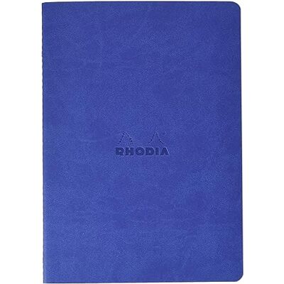 Rhodia 116458C safir textil mjuk anteckningsbok A5 14,8 x 21 cm prickiga prickar 64 sidor Clairefontaine elfenbenspapper 90 g/m² omslag i konstläder rama-kollektion Rhodia 116458C safir textil mjuk anteckningsbok A5 14,8 x 21 cm prickiga prickar 64 sidor Clairefontaine elfenbenspapper 90 g/m² omslag i konstläder rama-kollektion