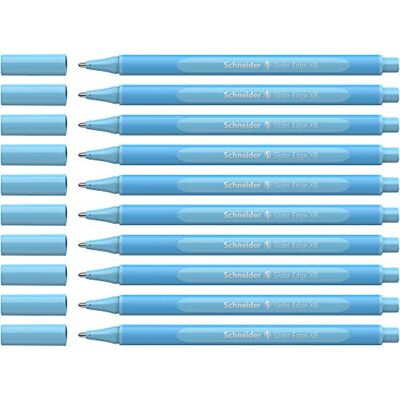 Schneider Slider Edge Pastell XB kulspetspenna (trekantspennor med dragbredd XB) 10 stycken baby blue Schneider Slider Edge Pastell XB kulspetspenna (trekantspennor med dragbredd XB) 10 stycken baby blue