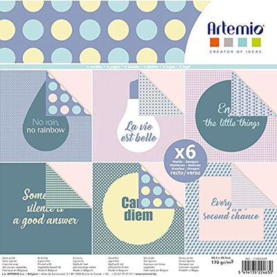 Artemio Anteckningsblock med 6 blad, 30 x 30 cm Artemio Anteckningsblock med 6 blad, 30 x 30 cm