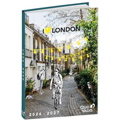 QUO VADIS Cities EUROTEXTAGENDA skoldagbok 12 x 17 cm London år 2022–2023 QUO VADIS Cities EUROTEXTAGENDA skoldagbok 12 x 17 cm London år 2022–2023