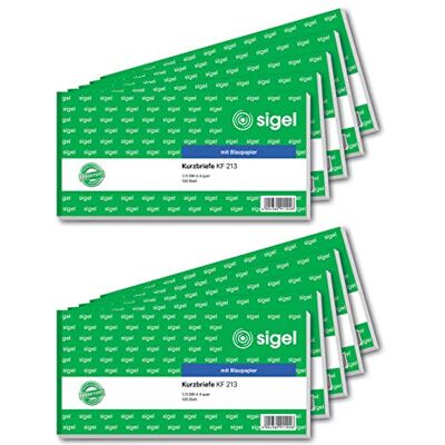 Sigel KF213/10 kortmeddelanden "korttid", 1/3 A4 quer, 10 stycken à 100 ark Sigel KF213/10 kortmeddelanden "korttid", 1/3 A4 quer, 10 stycken à 100 ark