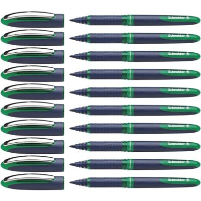 Schneider 183004 One Business kulspetspenna (dokumentäkta med 0,6 mm linjetjocklek, tillverkad i Tyskland) 10-pack, grön Schneider 183004 One Business kulspetspenna (dokumentäkta med 0,6 mm linjetjocklek, tillverkad i Tyskland) 10-pack, grön