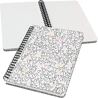 Sigel JN620 Spiral-Notizbuch Jolie, ca. A5, dotted, schwarz, pink, orange: Notebook Jolie, Inspire, Wild Hearts, Hardcover Sigel JN620 Spiral-Notizbuch Jolie, ca. A5, dotted, schwarz, pink, orange: Notebook Jolie, Inspire, Wild Hearts, Hardcover