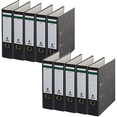 Centra Standardmapp, molnmarmor, 10-pack, återvinning, blå ängel, LGA-certifikat, A4, 8 cm bred, upp till 600 ark (80 g/m²), kantskydd, grepphål, svart, 628576 Centra Standardmapp, molnmarmor, 10-pack, återvinning, blå ängel, LGA-certifikat, A4, 8 cm bred, upp till 600 ark (80 g/m²), kantskydd, grepphål, svart, 628576