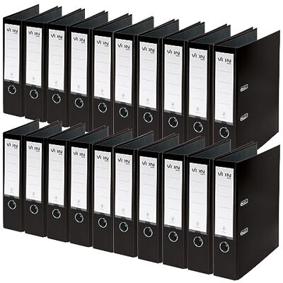 Leitz Von Mapp A4, 20-pack, kartong med plastpärm, 80 mm ryggbredd, FRÅN , för 600 ark, blå ängel och FSC-certifierad, för skola, studier och hem, svart, 10550095 Leitz Von Mapp A4, 20-pack, kartong med plastpärm, 80 mm ryggbredd, FRÅN , för 600 ark, blå ängel och FSC-certifierad, för skola, studier och hem, svart, 10550095