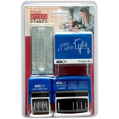COLOP Home Office SET, bestående av Printer 30 set med typklassificering, datumstämpel S 120 och ordremsstämpel S 120 WD COLOP Home Office SET, bestående av Printer 30 set med typklassificering, datumstämpel S 120 och ordremsstämpel S 120 WD