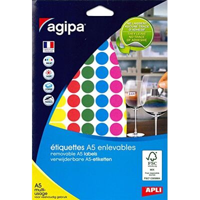 APLI 101826 fodral 576 multipurpose tabletter blandade färger Ø 15 mm APLI 101826 fodral 576 multipurpose tabletter blandade färger Ø 15 mm