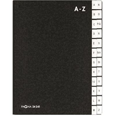 Pagna Durable 24241-04 Mapp med A Z Flikar Svart Pagna Durable 24241-04 Mapp med A Z Flikar Svart