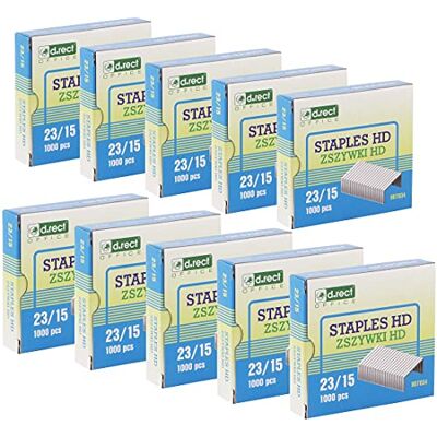 D.RECT Häftklämmor 23/15 Häftapparater Häftapparater Häftapparater Förpackning 1000 stycken D.RECT Häftklämmor 23/15 Häftapparater Häftapparater Häftapparater Förpackning 1000 stycken