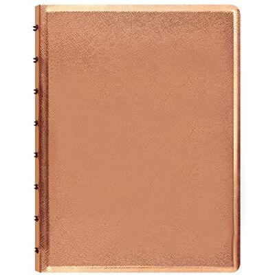 Filofax Anteckningsbok, Saffiano Metallic, A5, roséguld Filofax Anteckningsbok, Saffiano Metallic, A5, roséguld