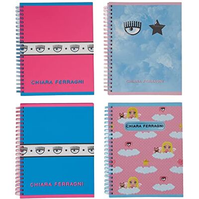 Pigna Quaderno Skip Chiara Ferragni, A5-format, 4-pack Pigna Quaderno Skip Chiara Ferragni, A5-format, 4-pack