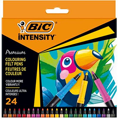 BIC Intensity Pennor, Flerfärgad, Paket med 24 BIC Intensity Pennor, Flerfärgad, Paket med 24