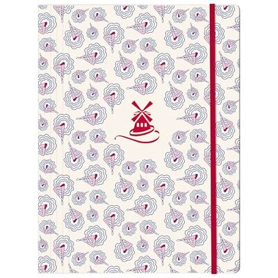 Clairefontaine 812440C en elastisk kartong med 3 flikar A4 Moulin Rouge Red Mill-kollektion Clairefontaine 812440C en elastisk kartong med 3 flikar A4 Moulin Rouge Red Mill-kollektion