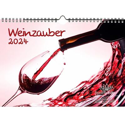 Seelenzauber Vinmagi DIN A4-kalender för 2024 vin och vinberg – sjömagi Seelenzauber Vinmagi DIN A4-kalender för 2024 vin och vinberg – sjömagi