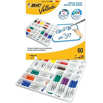 BIC Velleda Pack filtpenna fiberpennor torkbar torr flerfärgad BIC Velleda Pack filtpenna fiberpennor torkbar torr flerfärgad