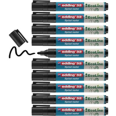 edding 31 Ecoline Flipchart markör 1.5-3mm Svart edding 31 Ecoline Flipchart markör 1.5-3mm Svart