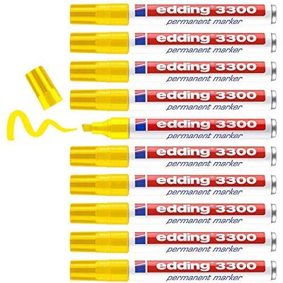 edding permanent markör 3300, påfyllbar märkpennor, 1–5 mm, gul edding permanent markör 3300, påfyllbar märkpennor, 1–5 mm, gul