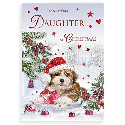 Piccadilly Greetings Traditionellt julkort dotter – 23 x 15 cm – kunglig publicering Piccadilly Greetings Traditionellt julkort dotter – 23 x 15 cm – kunglig publicering