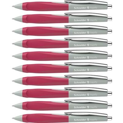 Schneider 135329 Haptify kulspetspenna (linjetjocklek M, skrivfärg: blå) 10-pack, salvia grå – magenta Schneider 135329 Haptify kulspetspenna (linjetjocklek M, skrivfärg: blå) 10-pack, salvia grå – magenta