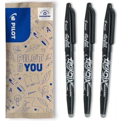 PILOT – Frixion-boll 0,7 set – 3 stycken: färg skarpt – raderbar kulspetspenna 0,4 mm linjetjocklek – behaglig skrivning, termokänsligt bläck, utbytbart stift – medelspets PILOT – Frixion-boll 0,7 set – 3 stycken: färg skarpt – raderbar kulspetspenna 0,4 mm linjetjocklek – behaglig skrivning, termokänsligt bläck, utbytbart stift – medelspets