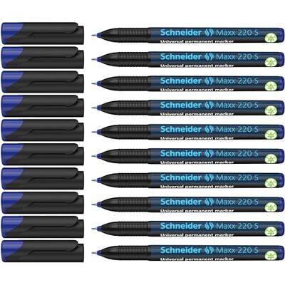 Schneider universal-tuschpenna Maxx 220 permanent S, avskärmat bläck, 0,4 mm blå Schneider universal-tuschpenna Maxx 220 permanent S, avskärmat bläck, 0,4 mm blå