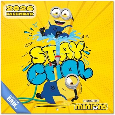 Grupo Erik Wall Calendar 2026 Minions Calendar 2026 Square 30 x 30 cm 12 x 12 inches Wall Planner, Family Planner Month To View Minions Gifts, Minion Gifts For Friends Grupo Erik Wall Calendar 2026 Minions Calendar 2026 Square 30 x 30 cm 12 x 12 inches Wall Planner, Family Planner Month To View Minions Gifts, Minion Gifts For Friends