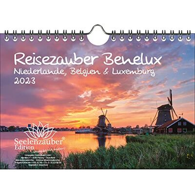 Seelenzauber Resemagi Benelux – Nederländerna, Belgien och Luxemburg DIN A5 väggkalender för 2023 – sjömagi Seelenzauber Resemagi Benelux – Nederländerna, Belgien och Luxemburg DIN A5 väggkalender för 2023 – sjömagi