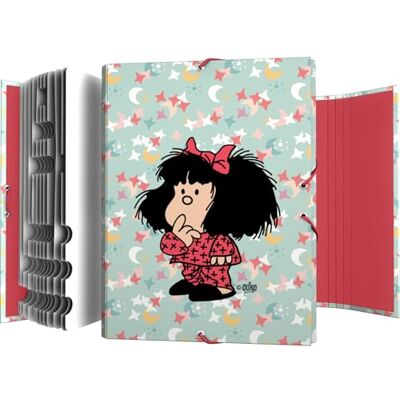 Grafoplás Grafoplas Mafalda skolsorterare, pyjamas, 12 positioner, mjuk känsla plastkartong, foliostorlek, 35 x 26 x 2 cm, FSC-certifierad, perfekt för att klassificera ditt skolmaterial Grafoplás Grafoplas Mafalda skolsorterare, pyjamas, 12 positioner, mjuk känsla plastkartong, foliostorlek, 35 x 26 x 2 cm, FSC-certifierad, perfekt för att klassificera ditt skolmaterial