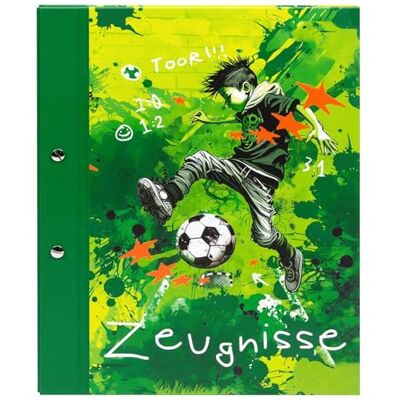goldbuch 36 133 certifikatmapp anfallare, certifikatmapp DIN A4 med fotbollsmotiv, dokumentmapp med skruvlock och 12 genomskinliga fodral, omslag av konsttryck, ca 24 x 31 x 1,5 cm, grön goldbuch 36 133 certifikatmapp anfallare, certifikatmapp DIN A4 med fotbollsmotiv, dokumentmapp med skruvlock och 12 genomskinliga fodral, omslag av konsttryck, ca 24 x 31 x 1,5 cm, grön