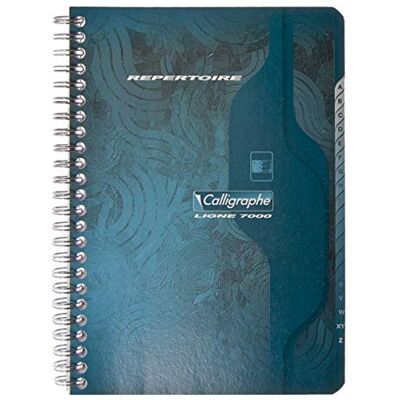 Clairefontaine Calligraphe trådbundna anteckningsböcker, A5, kvadratiska, 90 ark, 70 g blandade färger, paket med 5 Clairefontaine Calligraphe trådbundna anteckningsböcker, A5, kvadratiska, 90 ark, 70 g blandade färger, paket med 5
