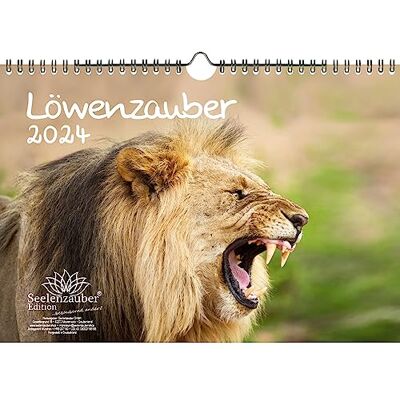 Seelenzauber Lejonmagi DIN A4 kalender för 2024 lejon och lejonbebisar – själsmagi Seelenzauber Lejonmagi DIN A4 kalender för 2024 lejon och lejonbebisar – själsmagi