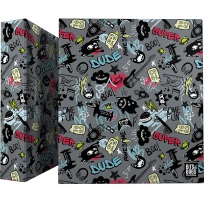 Grafoplás Grafoplas Ringpärm A4, 4 blandade ringar 40 mm, Bits&Bobs fantastiskt, FSC Grafoplás Grafoplas Ringpärm A4, 4 blandade ringar 40 mm, Bits&Bobs fantastiskt, FSC