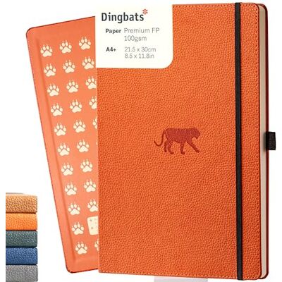 Dingbats* Notebooks A4+ Orange Tiger Plain Dingbats* Notebooks A4+ Orange Tiger Plain