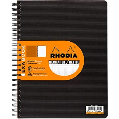 Rhodia 133142C – påfyllningsanteckningsbok för Exabook Black A4+ Organisationsanteckningsbok Små plattor 160 löstagbara sidor Perf. 4 hål – Clairefontaine papper 80 g – rodiaktiv Rhodia 133142C – påfyllningsanteckningsbok för Exabook Black A4+ Organisationsanteckningsbok Små plattor 160 löstagbara sidor Perf. 4 hål – Clairefontaine papper 80 g – rodiaktiv