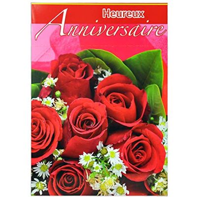 Afie MX-3013 stort maxi kort A4 lycklig födelsedag rosa kondkverette blomma bukett Afie MX-3013 stort maxi kort A4 lycklig födelsedag rosa kondkverette blomma bukett