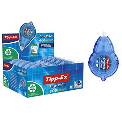 BIC Tipp-Ex Easy Refill ECOlutions Korrigeringstejp – 14 m x 5 mm, 10-pack i Låda BIC Tipp-Ex Easy Refill ECOlutions Korrigeringstejp – 14 m x 5 mm, 10-pack i Låda
