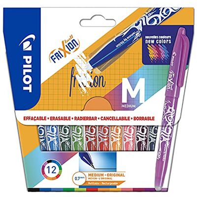 PILOT Frixion Ball 3131910556886 Raderbar penna, Flerfärgad, 16.6 x 16.2 x 1.5 cm x 12 stycken PILOT Frixion Ball 3131910556886 Raderbar penna, Flerfärgad, 16.6 x 16.2 x 1.5 cm x 12 stycken