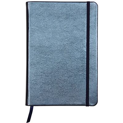 Clairefontaine 400103C anteckningsbok (med pärlemutt-effekt med fast lock av läder, DIN A5, 14,8 x 21 cm, 72 ark, blankt, gummistäng, bokmärke) 1 st. blå Clairefontaine 400103C anteckningsbok (med pärlemutt-effekt med fast lock av läder, DIN A5, 14,8 x 21 cm, 72 ark, blankt, gummistäng, bokmärke) 1 st. blå