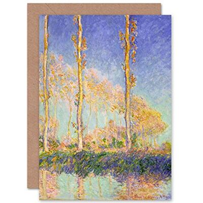 Artery8 Claude Monet franska poppel fin konst gratulationskort plus kuvert tomt inuti Artery8 Claude Monet franska poppel fin konst gratulationskort plus kuvert tomt inuti