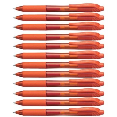 Pentel EnerGel X Orange Paket med 12 Pentel EnerGel X Orange Paket med 12